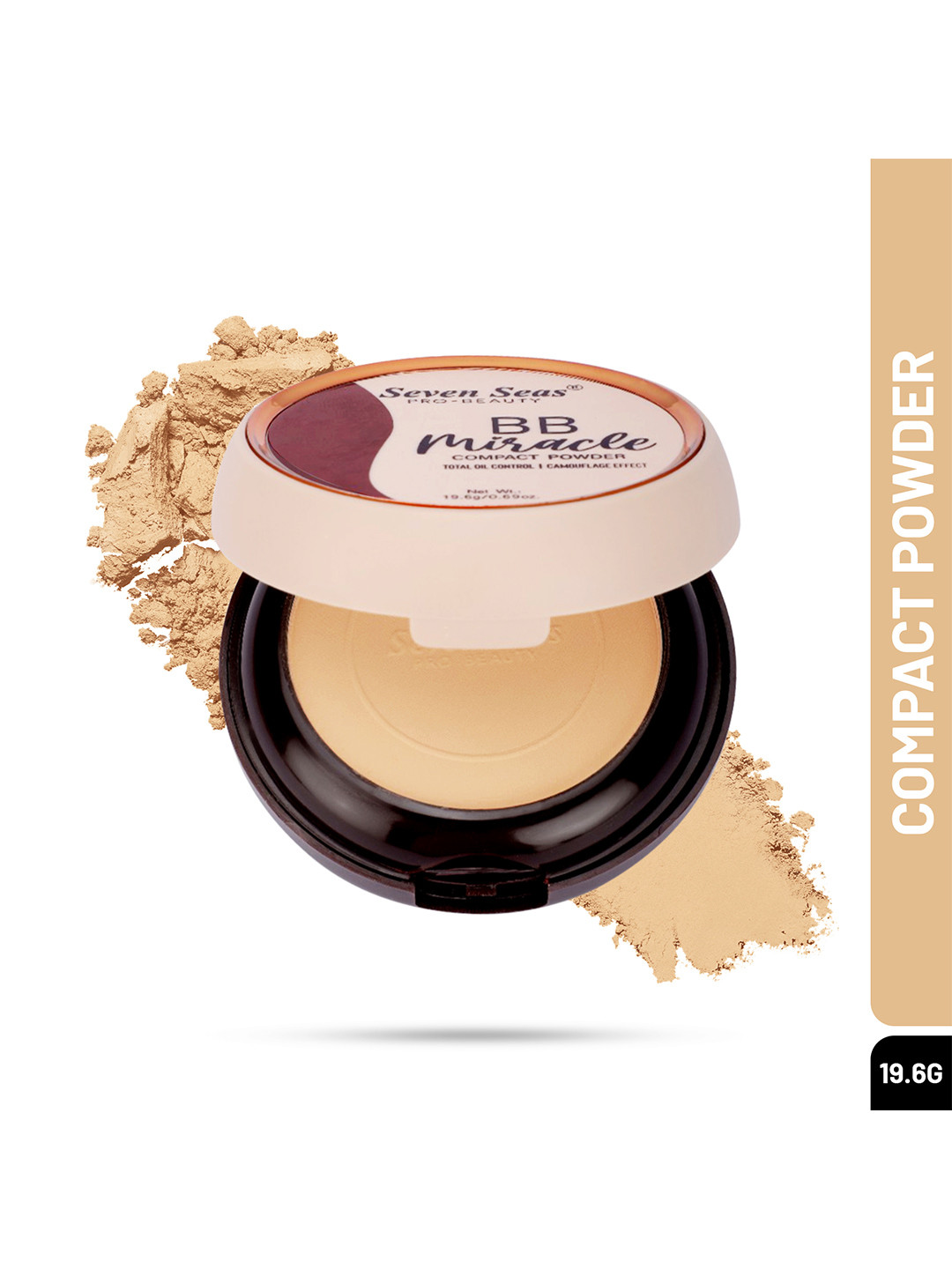 Seven Seas BB Miracle Compact Powder - 19.6g - Natural 03