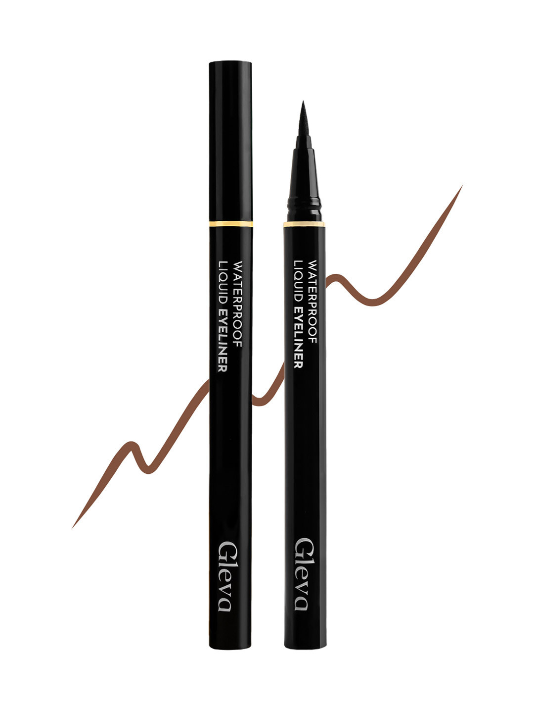 Gleva Waterproof Liquid Eyeliner Pen 1gm - Medium Brown