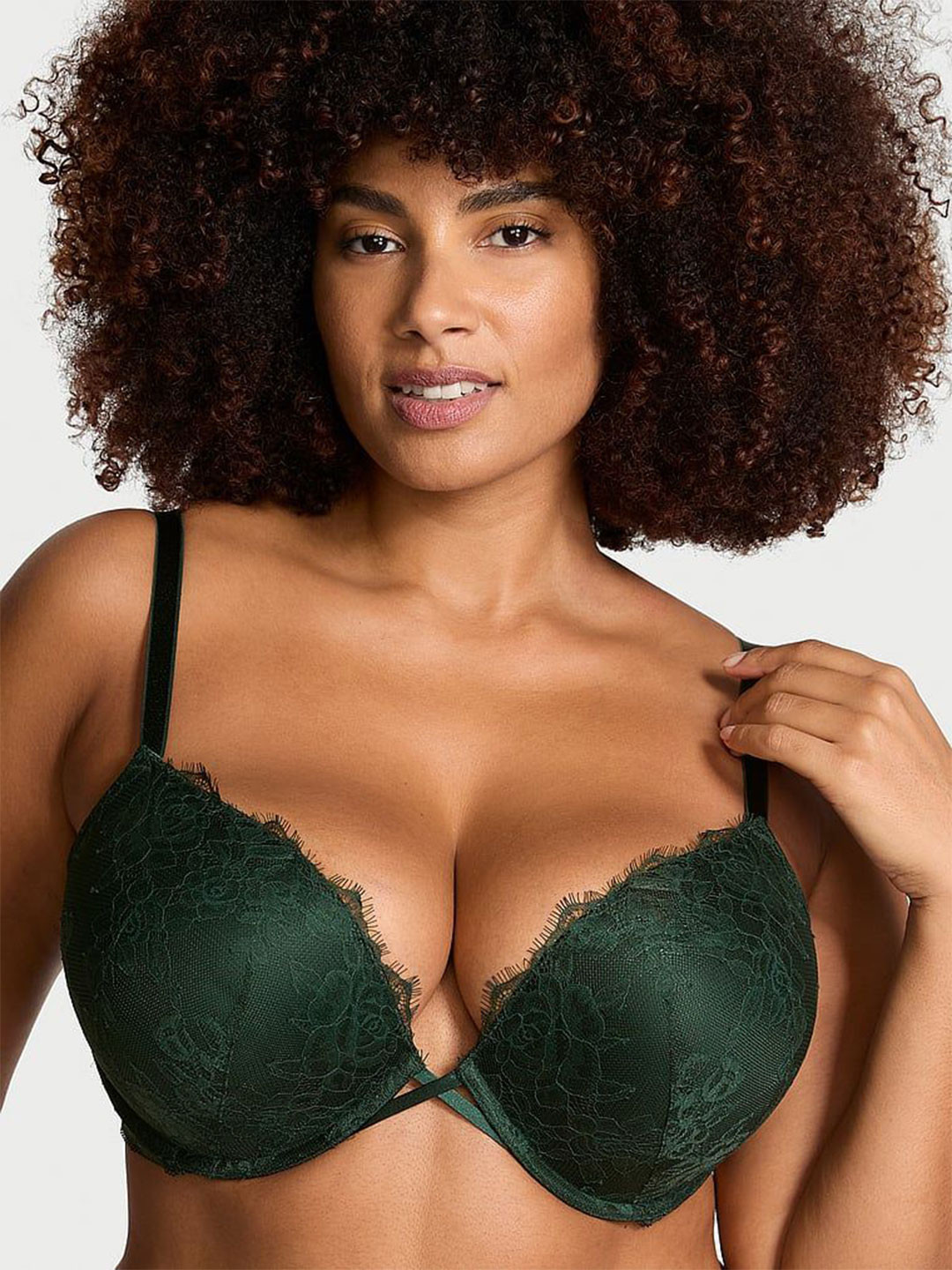 Victoria's Secret Very Sexy Bombshell Add-2-Cups Rose Lace Push-Up Bra