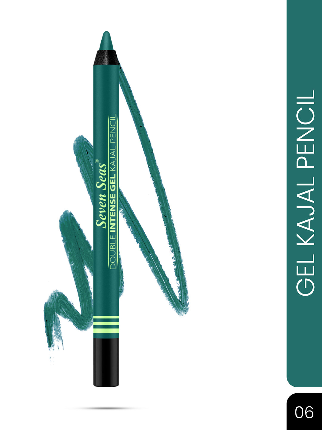 Seven Seas Double Intense Gel Waterproof & Smudgeproof Kajal Pencil - Indigo 06