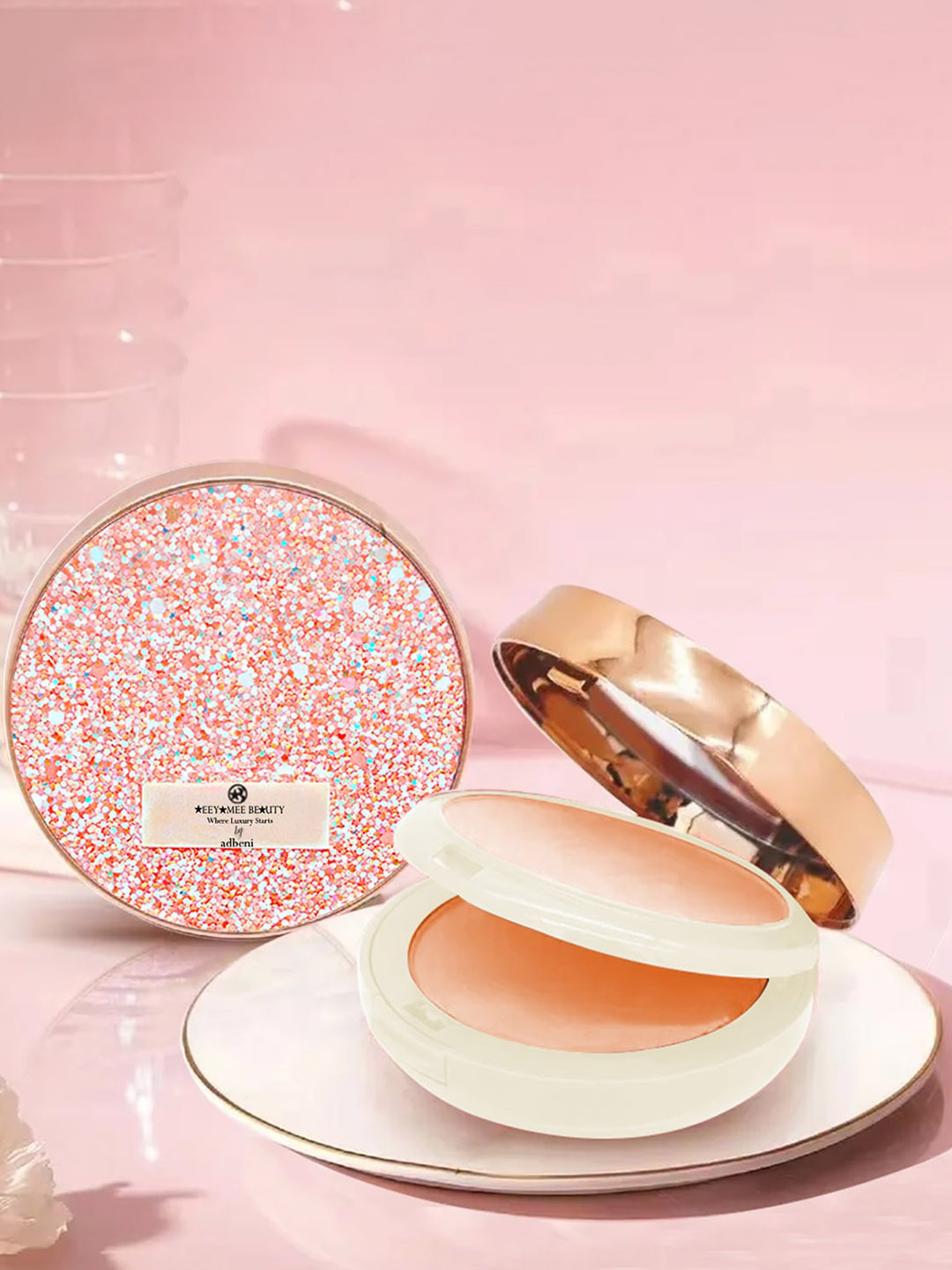 Adbeni Ultra Thin Feather-Light & Radiance-Boosting Double Compact Powder - Shade 02