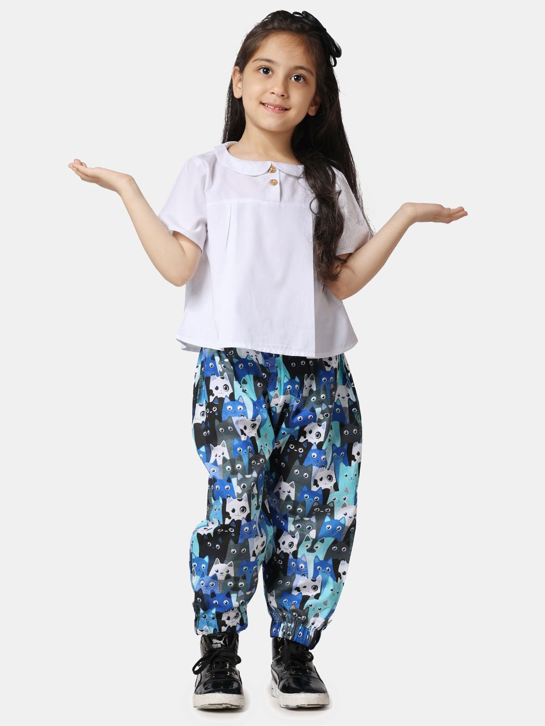 Piccolo Piglet Unisex Kids Short Sleeves Pure Cotton Top With Jogger