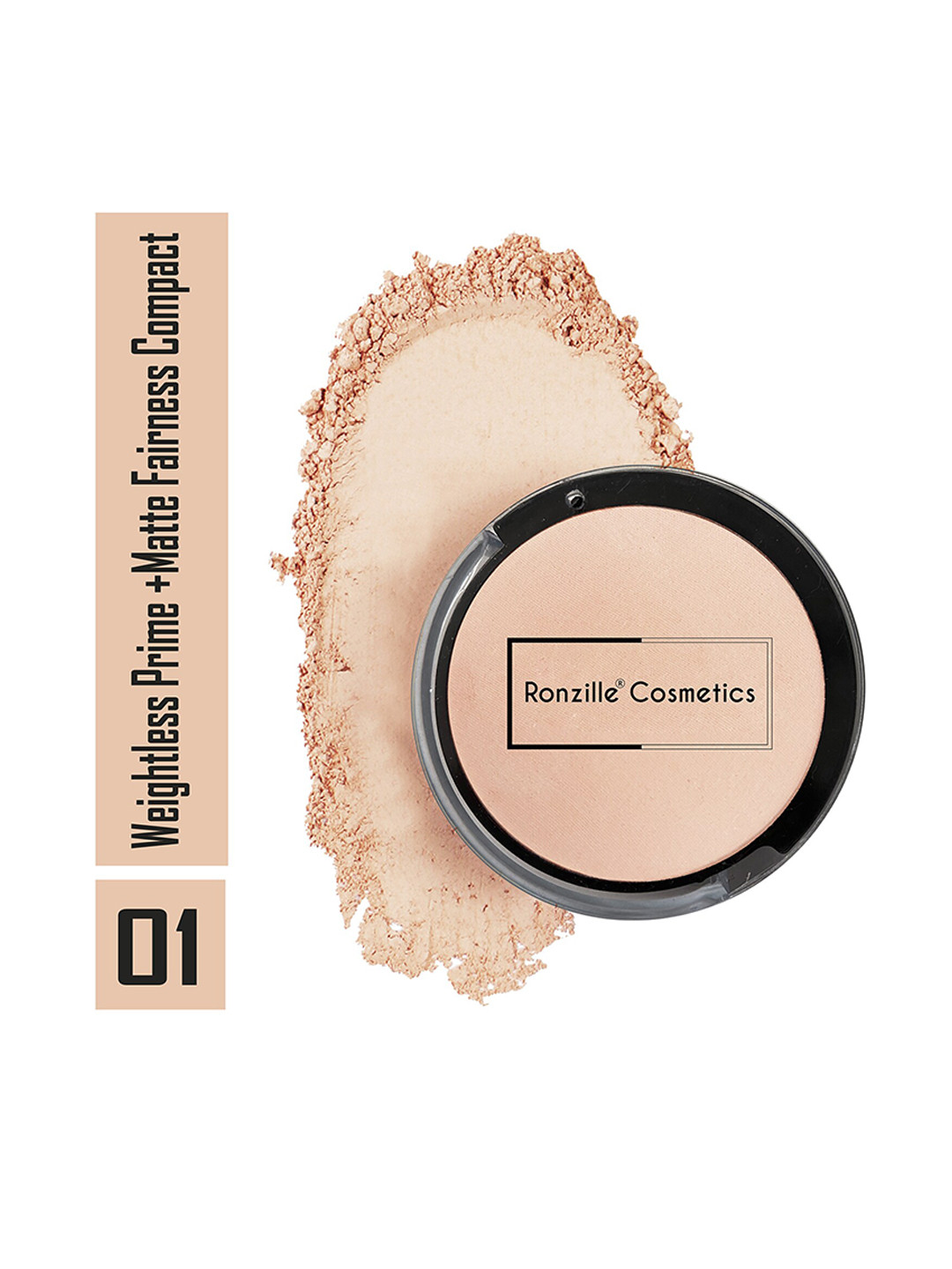 Ronzille Weightless Prime + Matte Fairness Compact 10g- Dust Storm 01