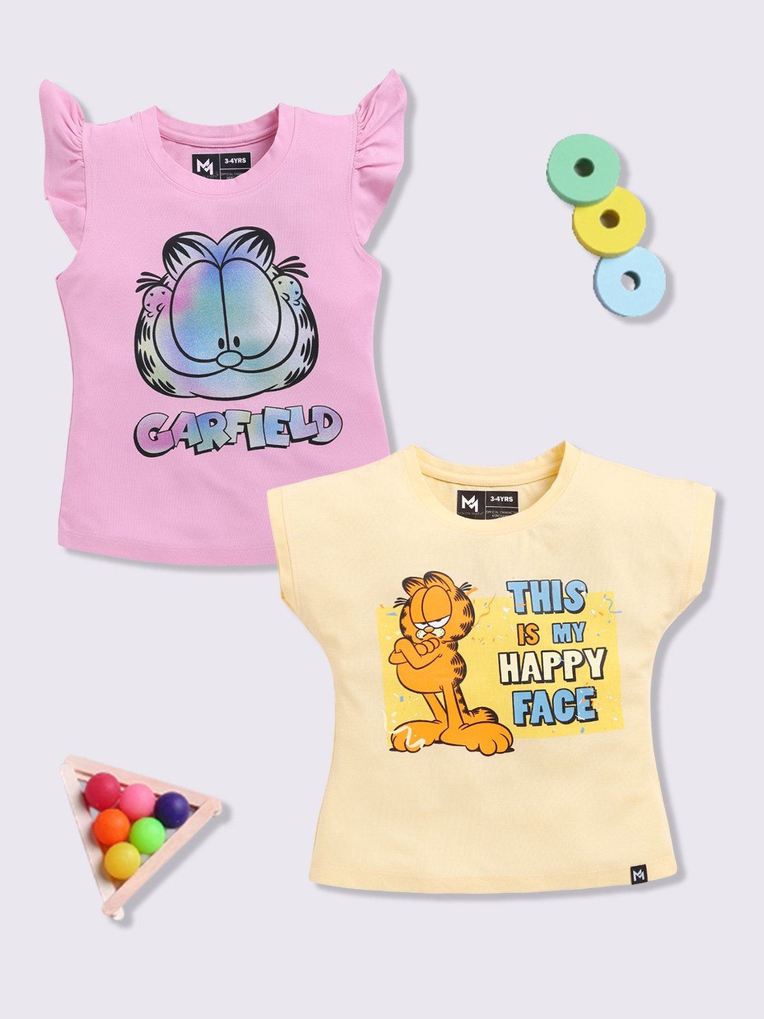 YK X Minute Mirth Set of 2 Printed Tops