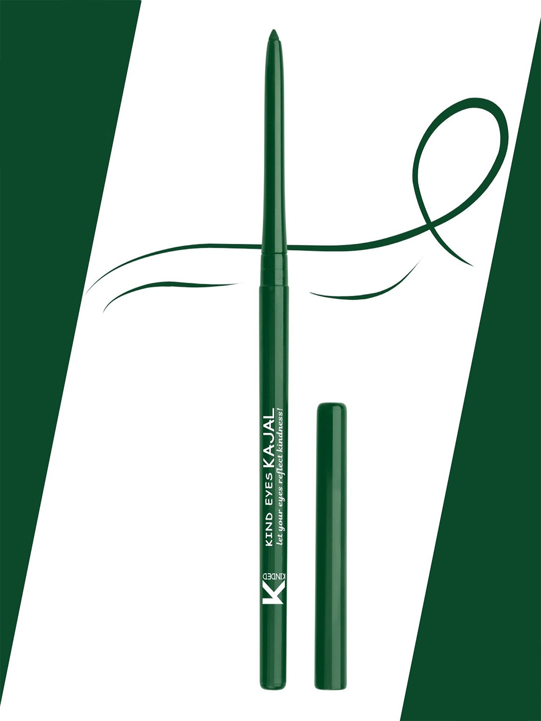 KINDED Kind Eyes 3-in-1 Waterproof Long Stay Kajal with Shea Butter - Peacock Green 04