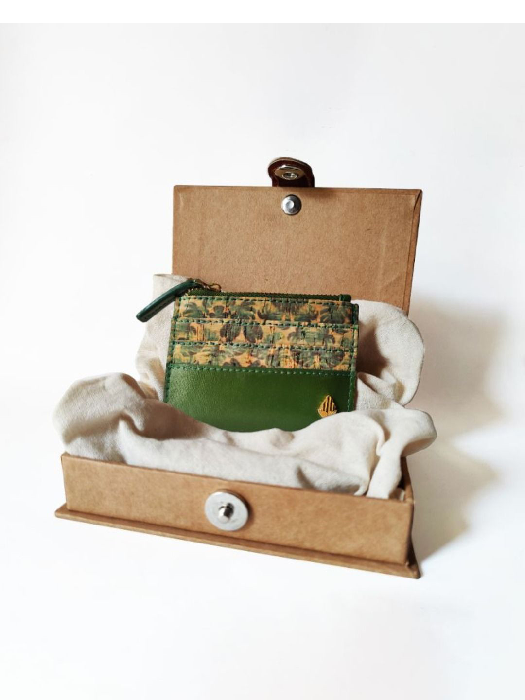 Green Hermitage Women Iris Printed Card Holder