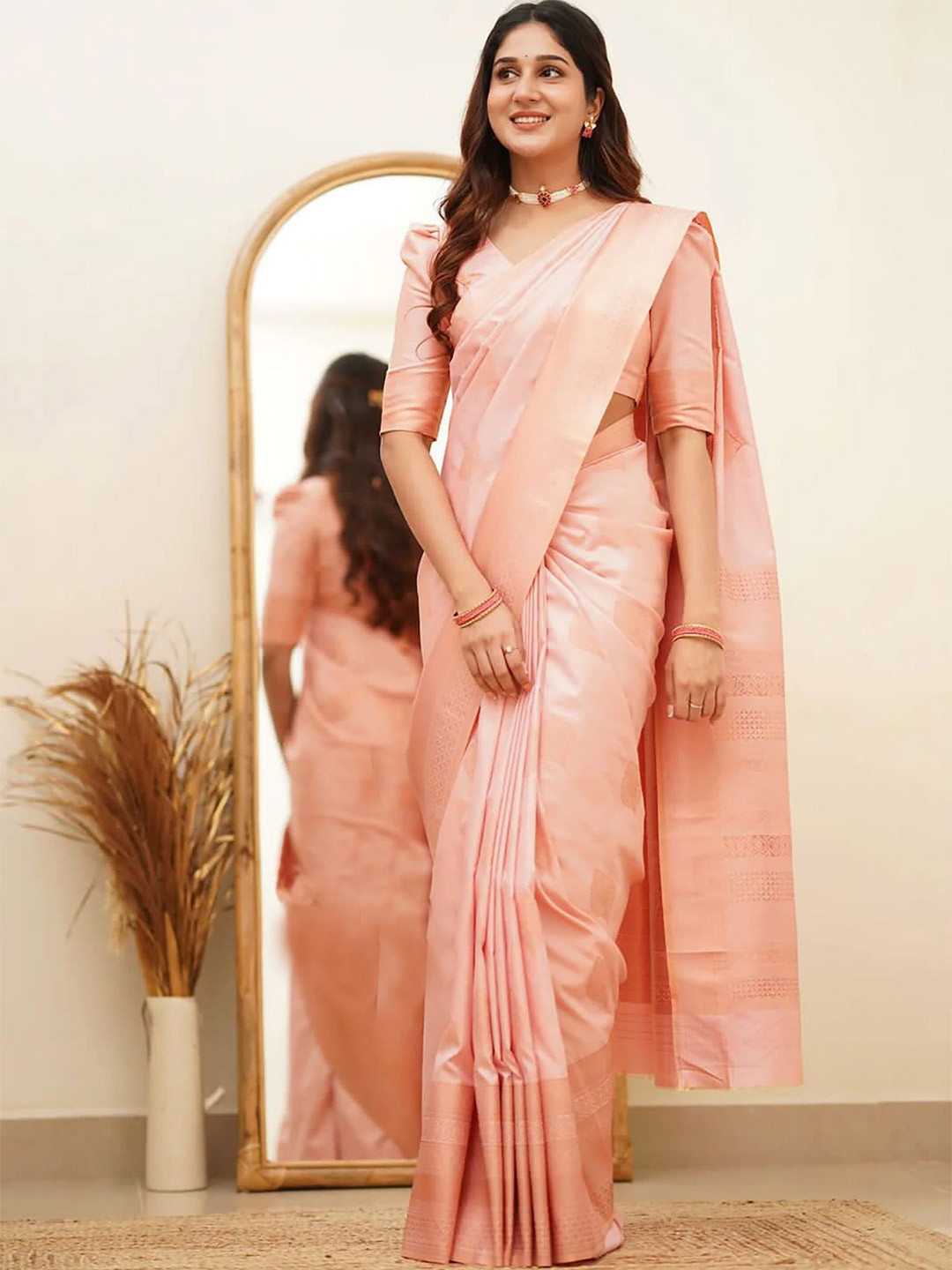 bigben textile Woven Design Zari Banarasi Saree