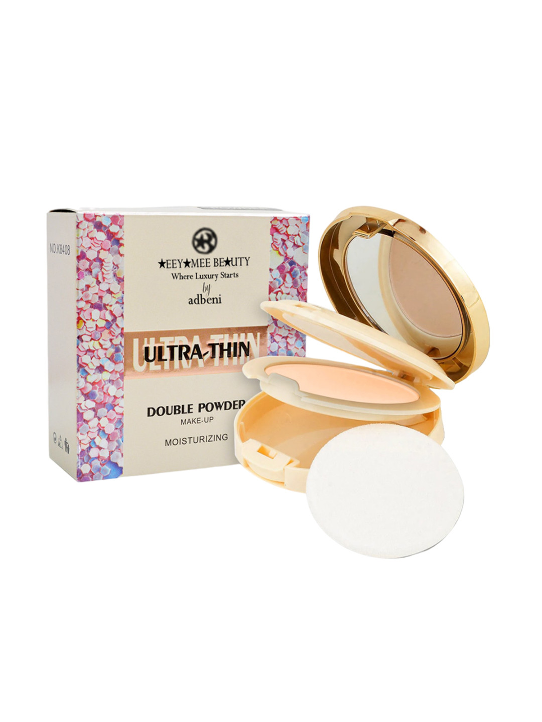 Adbeni Ultra Thin Feather-Light & Radiance-Boosting Double Compact Powder - Shade 01