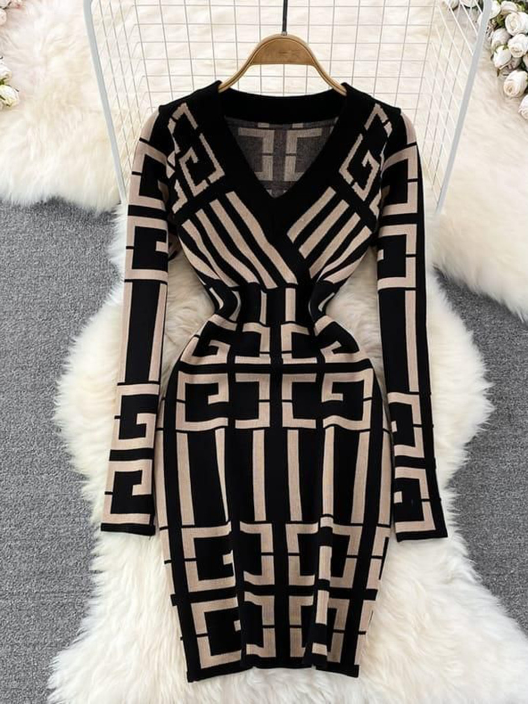 Miss Mosa By Akanksha  Women Black Hilda Statement Dress