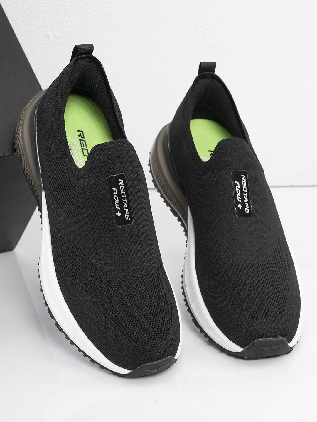 Red Tape Men Textile Walking Slip On Shoes