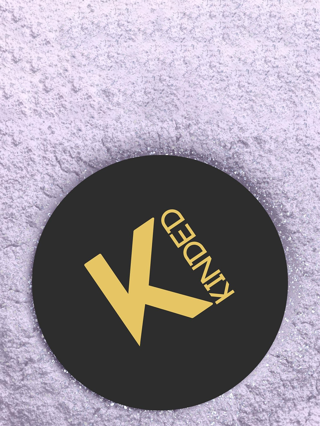 KINDED Highlighter Setting Loose Powder with Puff HD - 30gm - Shimmer Lavender Purple