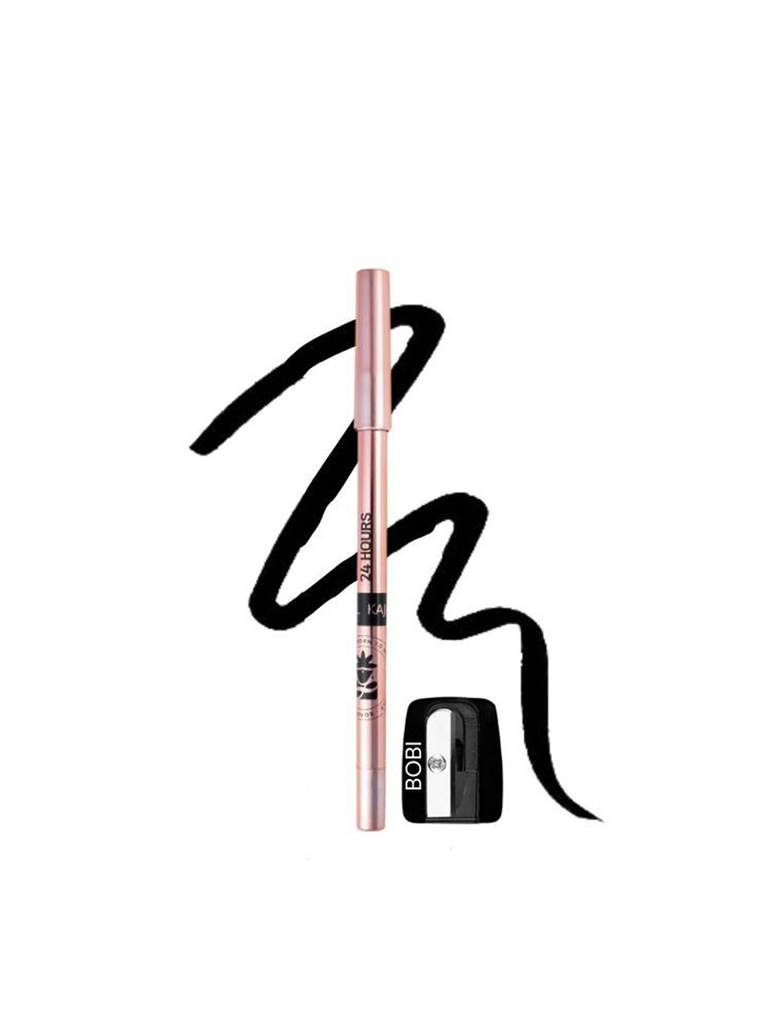 BOBI 24 Hour Long Lasting Kajal With Vitamin E- Black -1.5 g