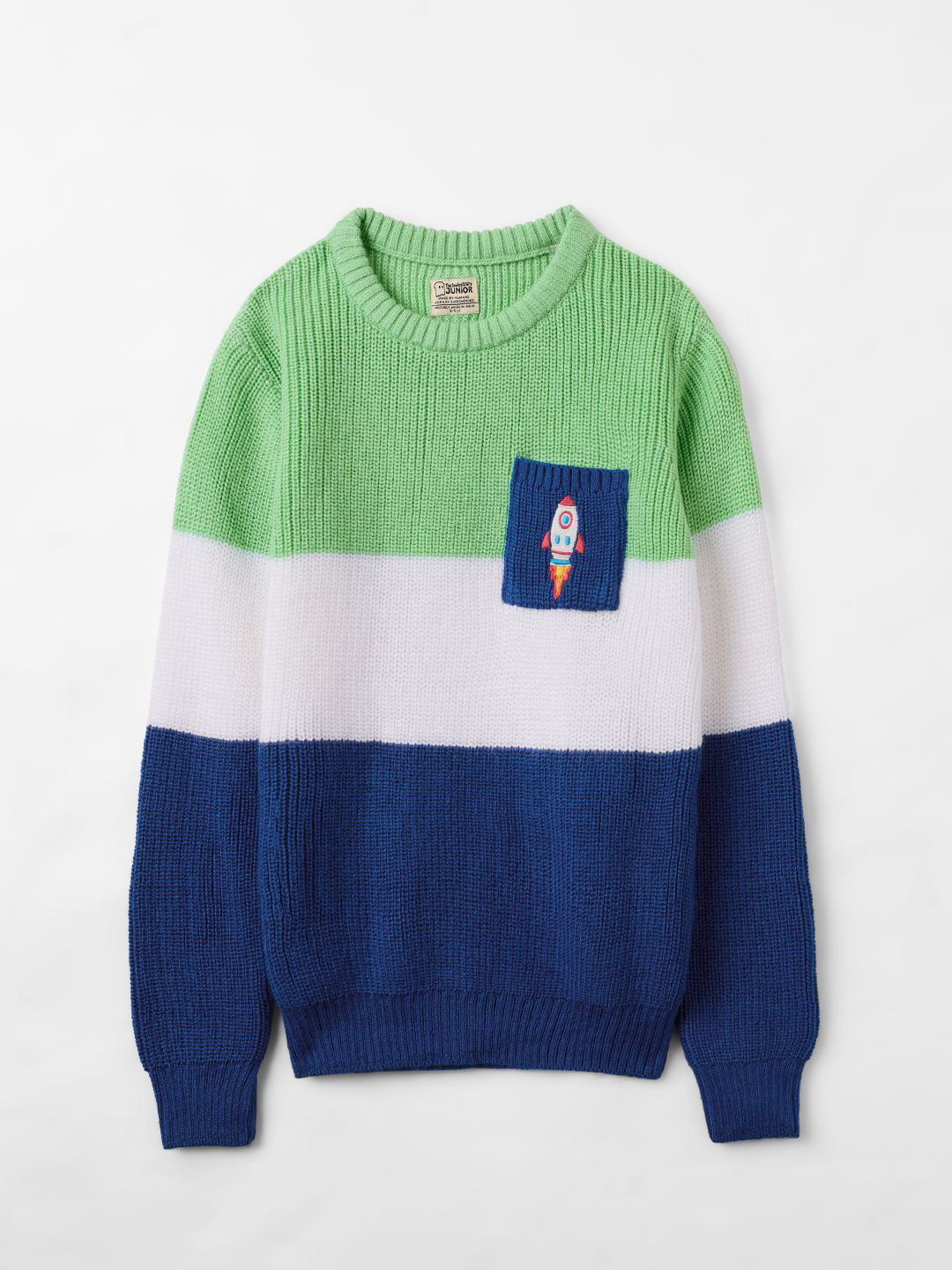 The Souled Store Boys Colourblocked Sweater: Cosmic
