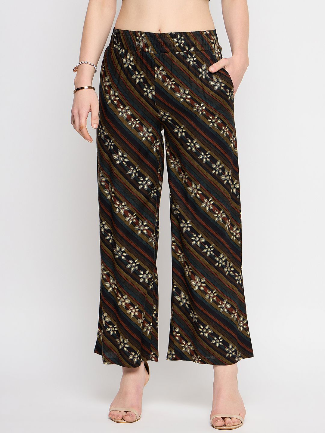 Novio Women Printed Maternity Palazzos