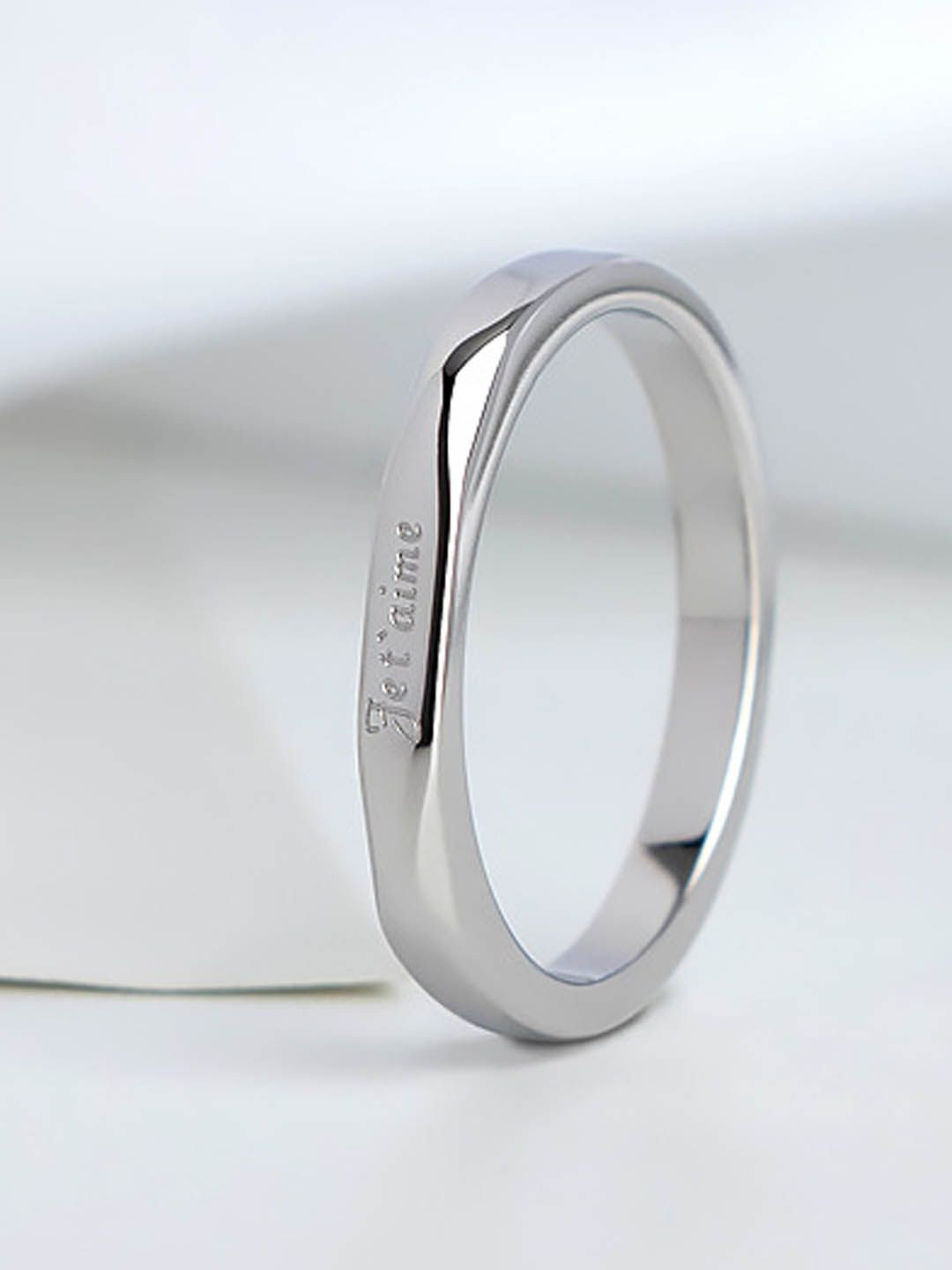 StyleCast Silver-Toned Elegant Band Ring