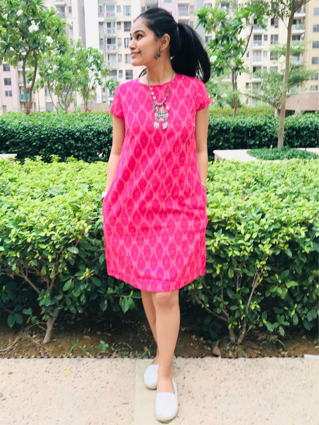 Bohemian Dream Ikat Shift Dress