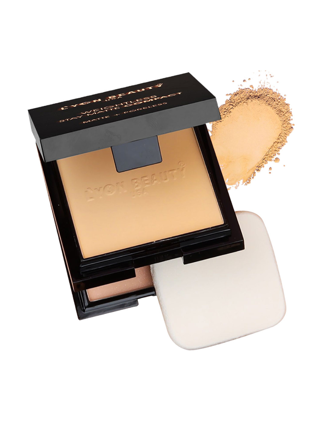 Lyon Beauty USA Stay Matte Weightless Compact - 18 g - Natural Beige - 04