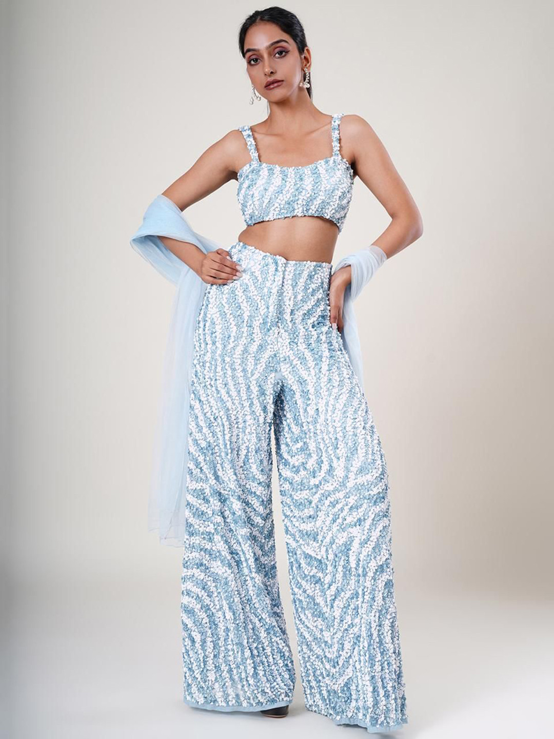 UPGRADE Embellished Beads and Stones Ready to Wear Lehenga & Blouse With Dupatta