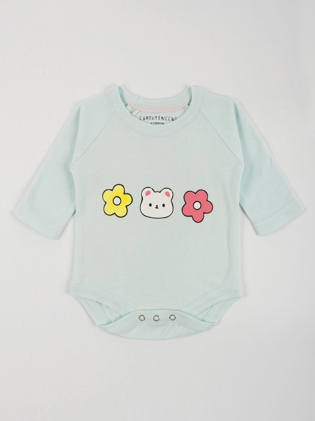 EARTHY TWEENS Infants Pastel Cotton Jersey Bodysuit