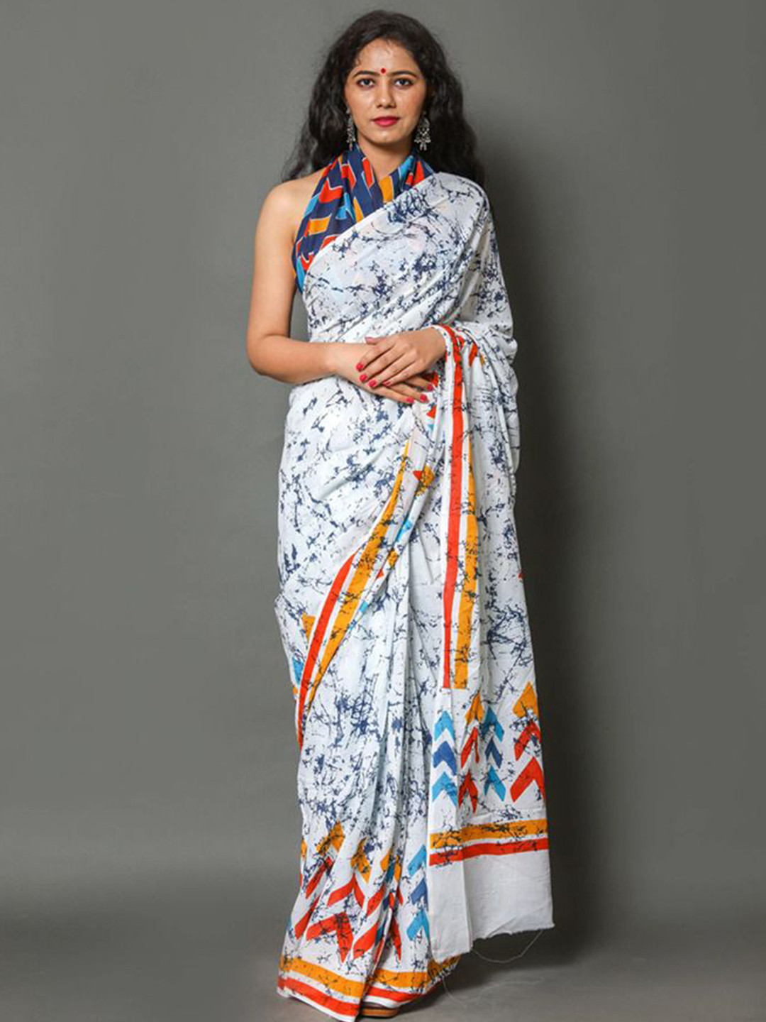 Craft Musium Pure Cotton Bagru Saree