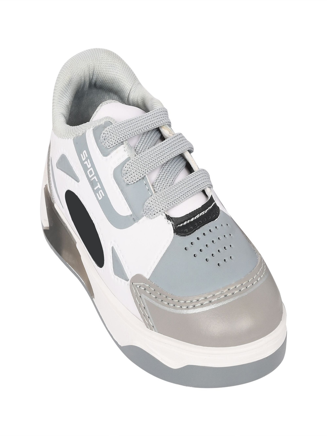 LEVOT Unisex Kids Printed Lace-Ups Suede Sneakers