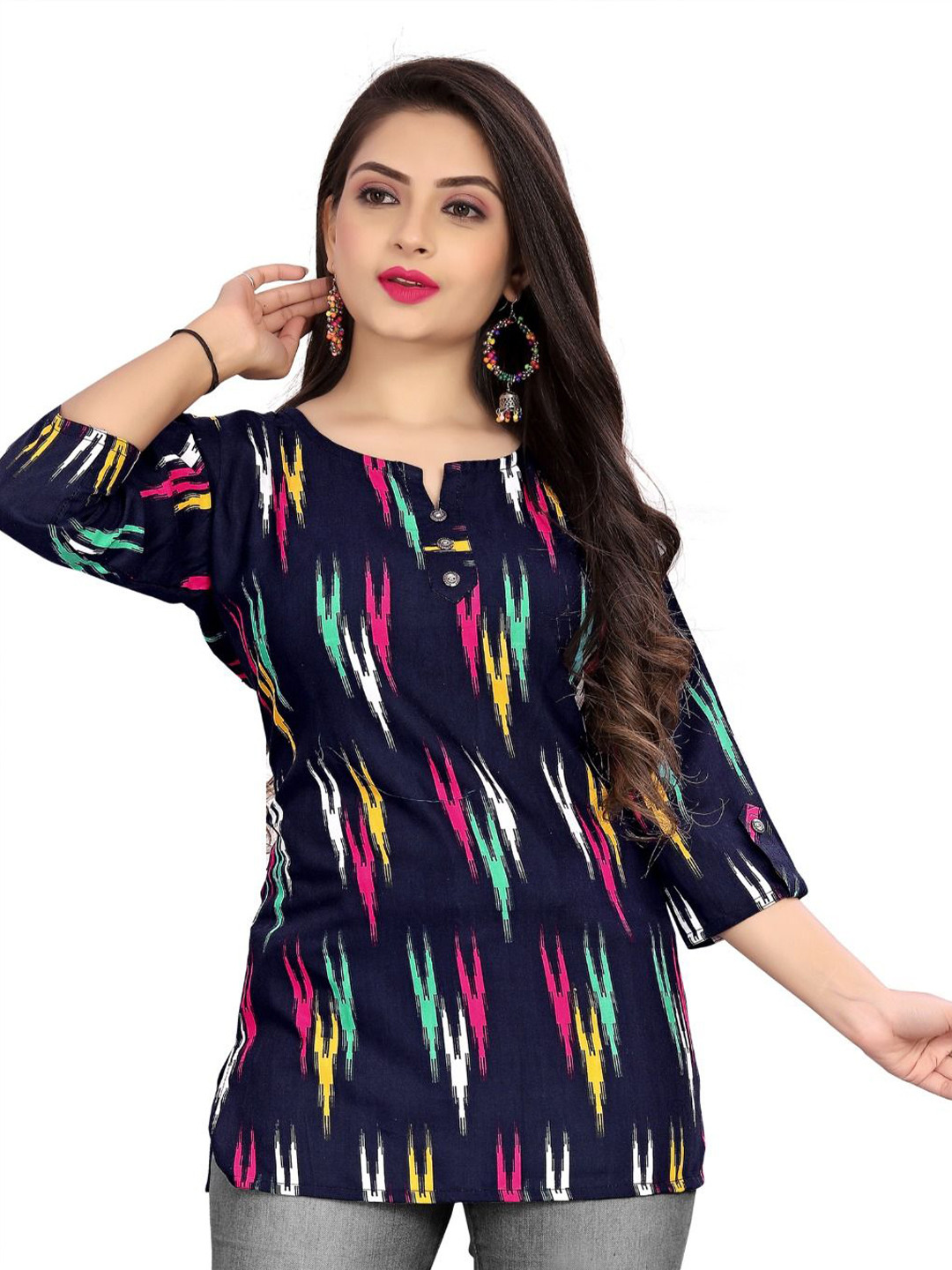 LIZUL Printed Cotton Top