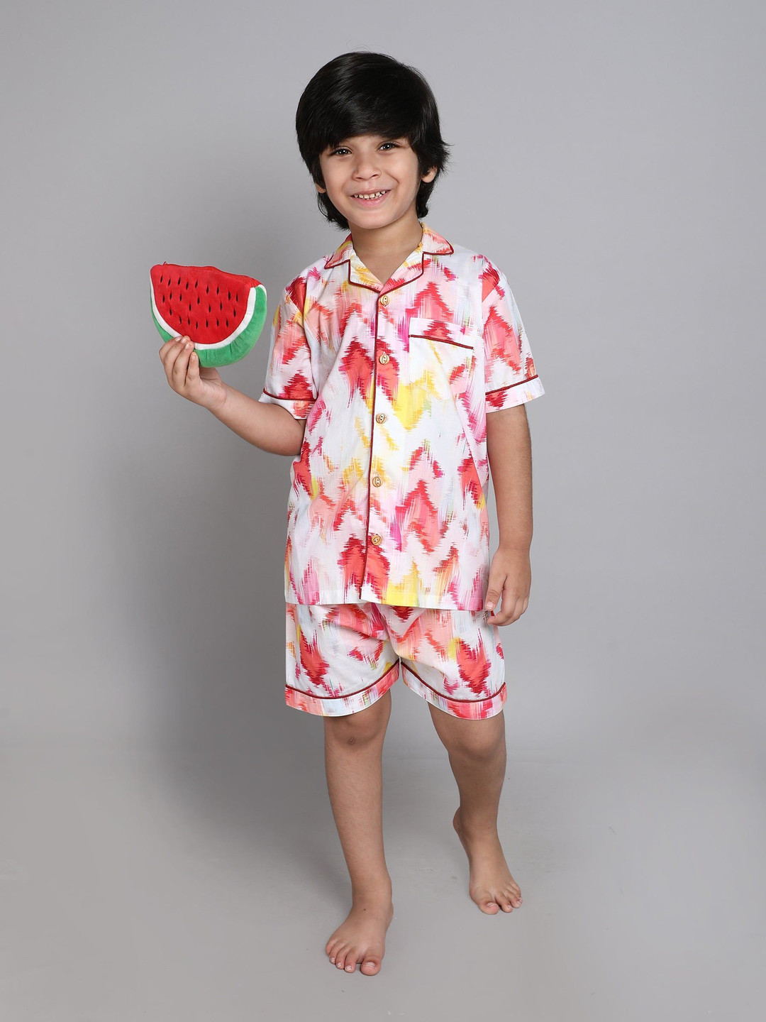Little Clothings Marble Printed Organic Cotton Night Suits