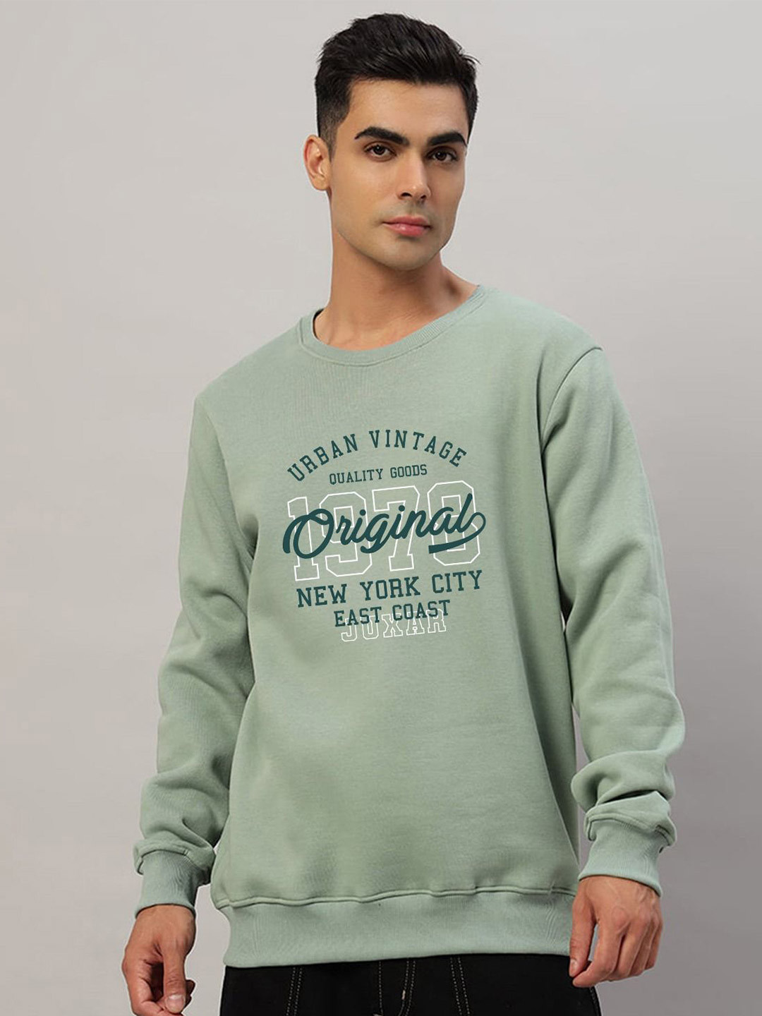 Juxar Men's wear Full Sleeve Round Neck Cotton Fabric Printed Sweatshirt