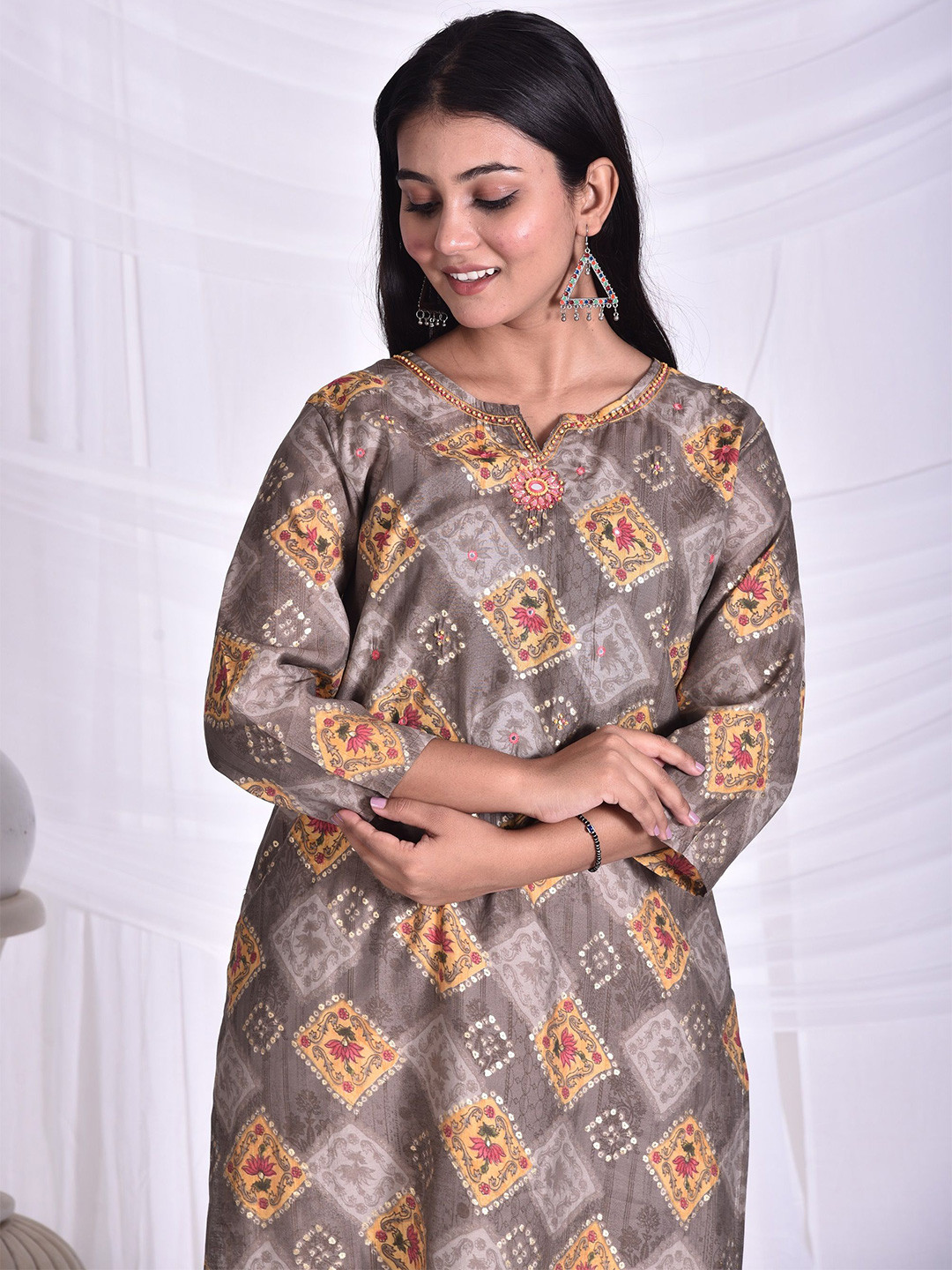 Rashmi Shree Creation Women Ethnic Motifs Printed Straight Kurta