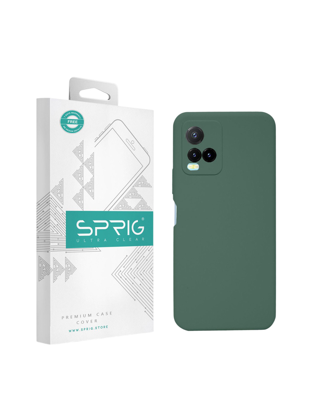 SPRIG vivo Y33S Liquid Silicone Back Cover