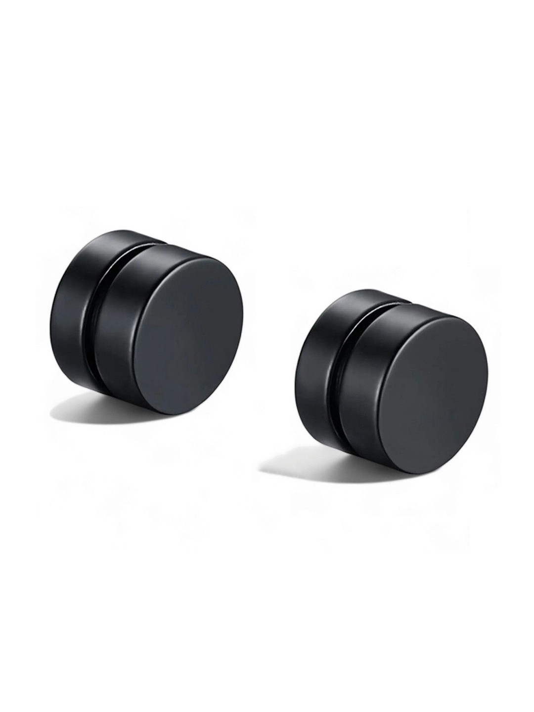 Teeragaj Unisex Stainless Steel Double Sided Circular Shaped Studs