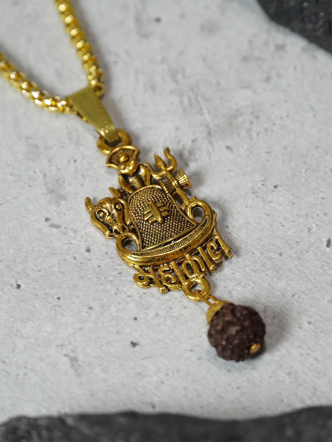 Japam Mahakal Rudraksha Pendants With Chains