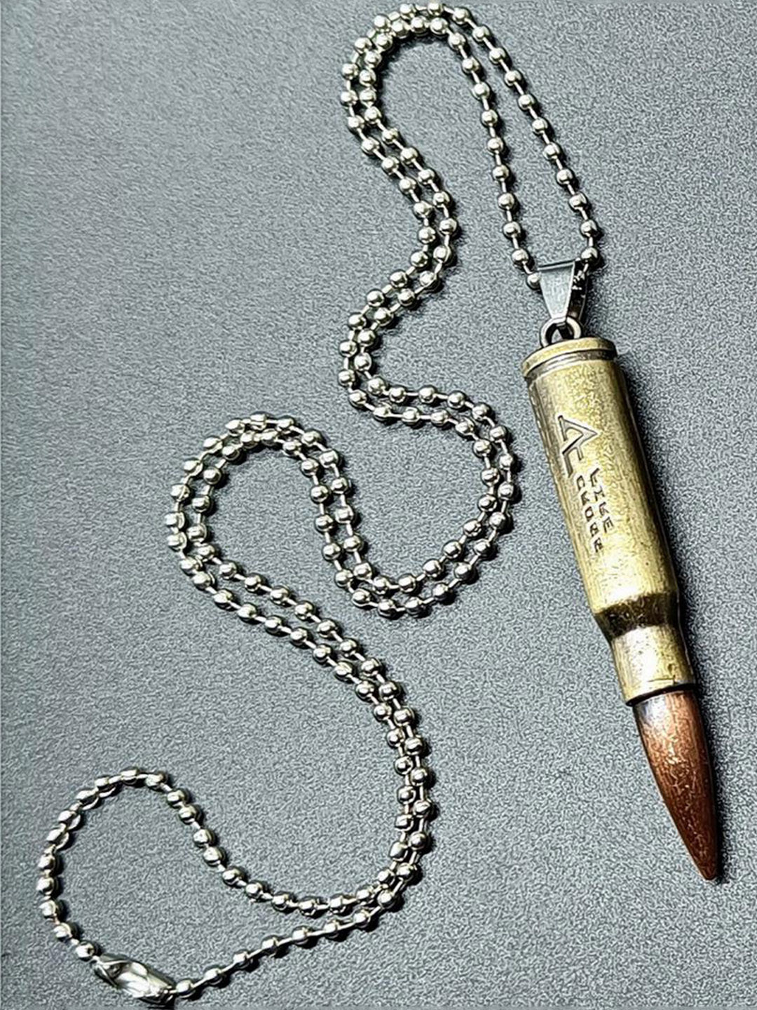 Dynamic Retail Global Men Chain with Bullet Pendant