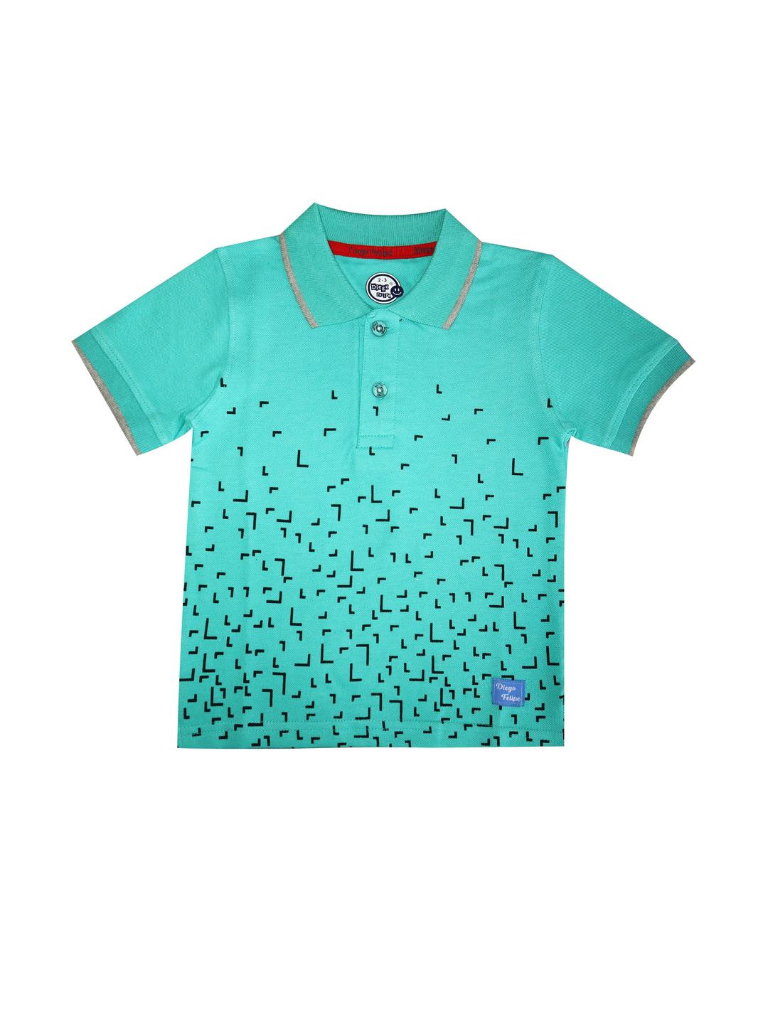 DIEGO FELIPE Boys Blue Tshirts