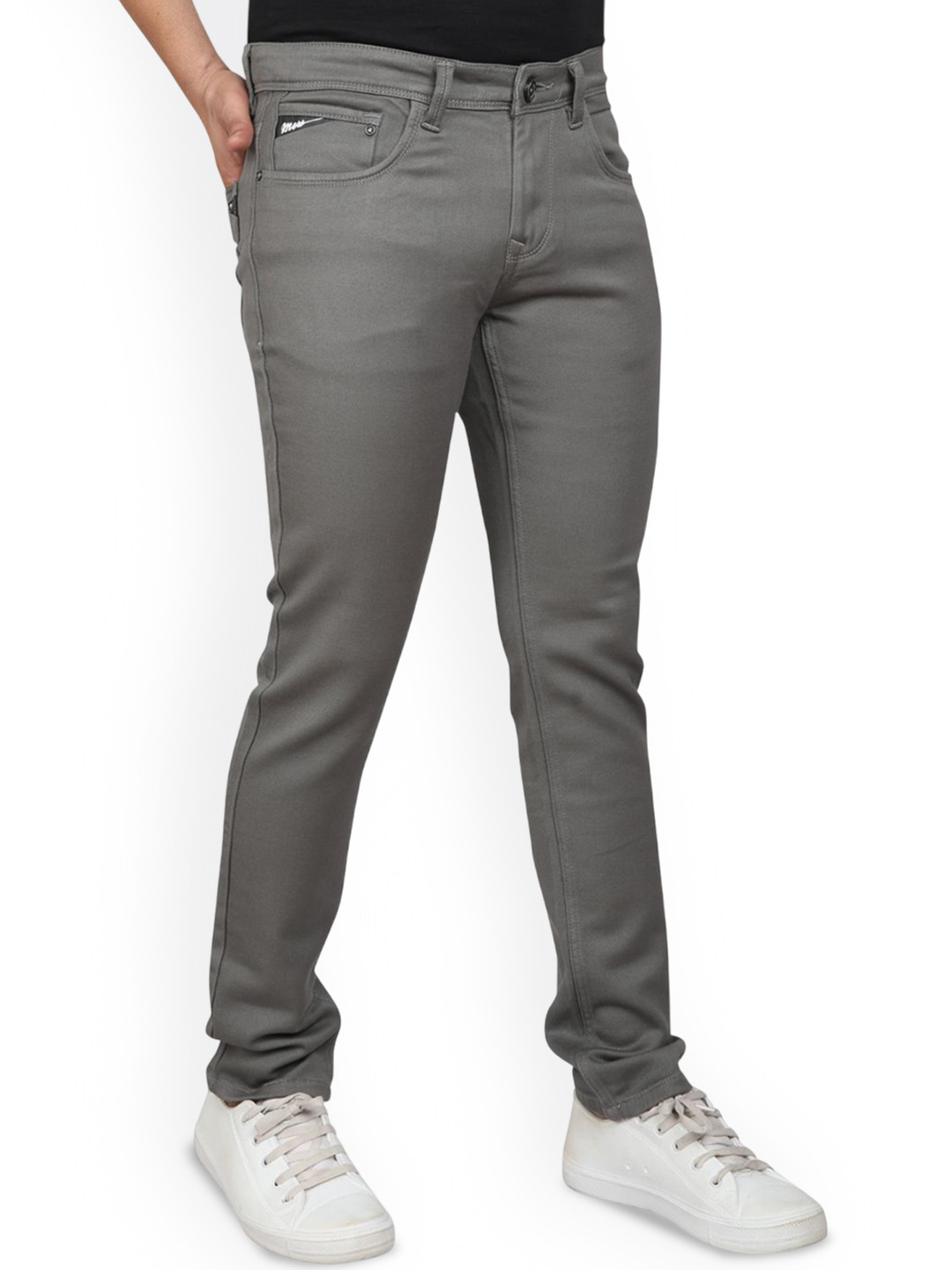 MAD-O-WHAT Men Regular Fit Mid-Rise Low Distress Jeans