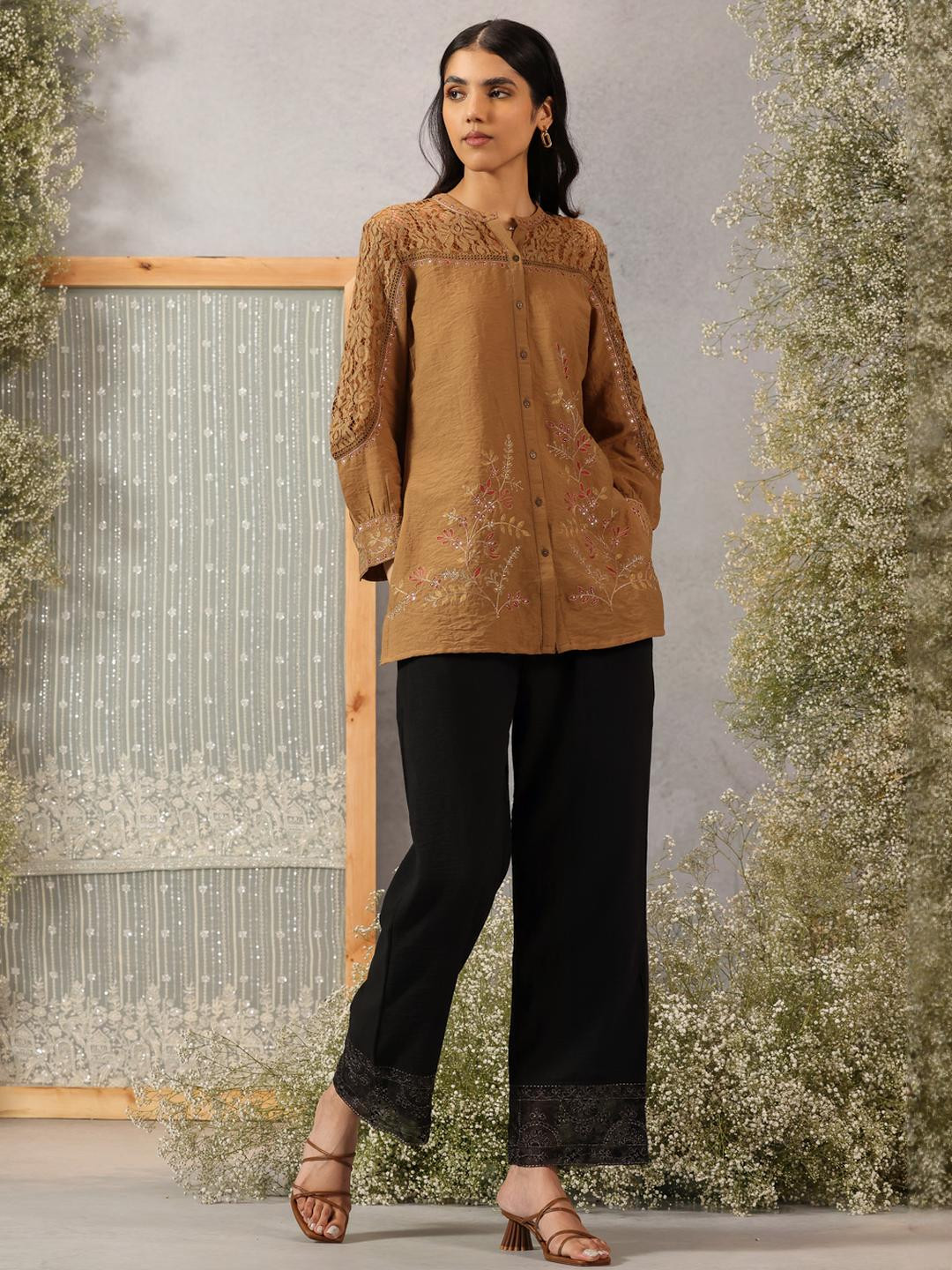 Lakshita Women Gold Shirts