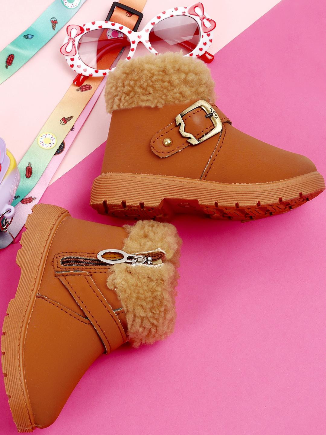 KATS Kids Tan Casual Shoes