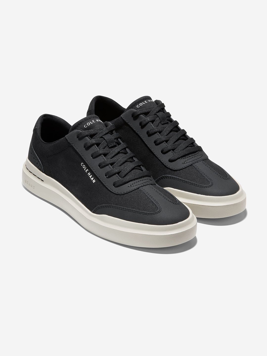 Cole Haan Men GRANDPRO RALLY CANVAS T-TOE Black Sneakers