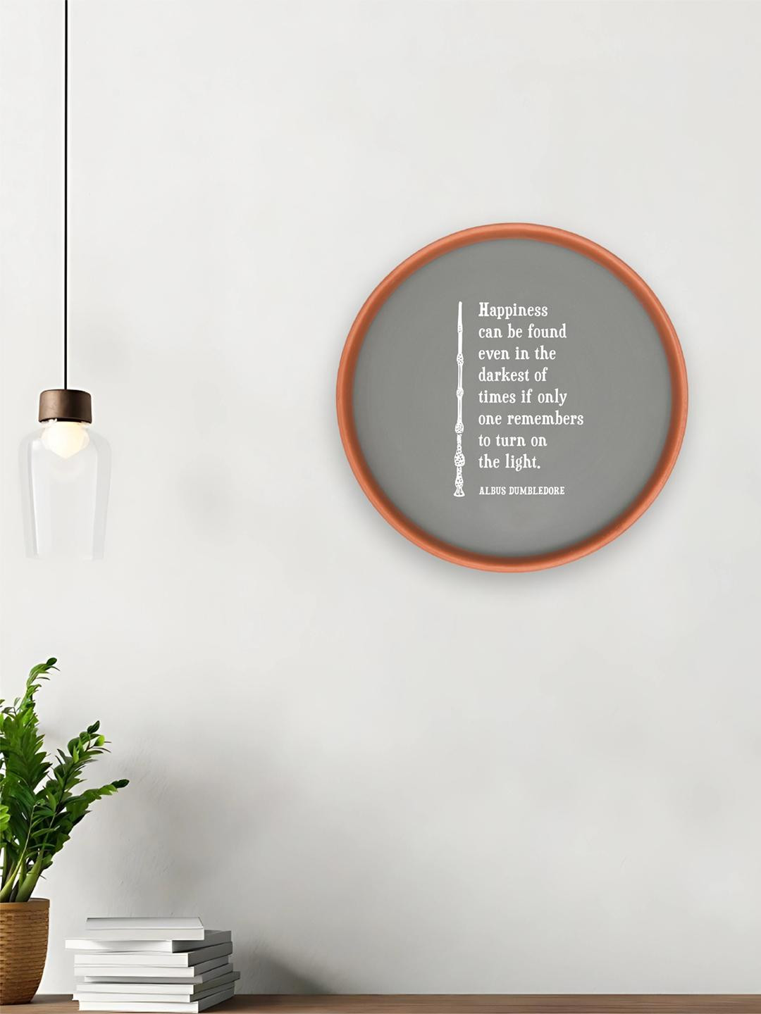 ALMIRO TREE Harry Potter - Albus Dumbledore Quote Clay Matte Hanging Hall Wall Plates-8In