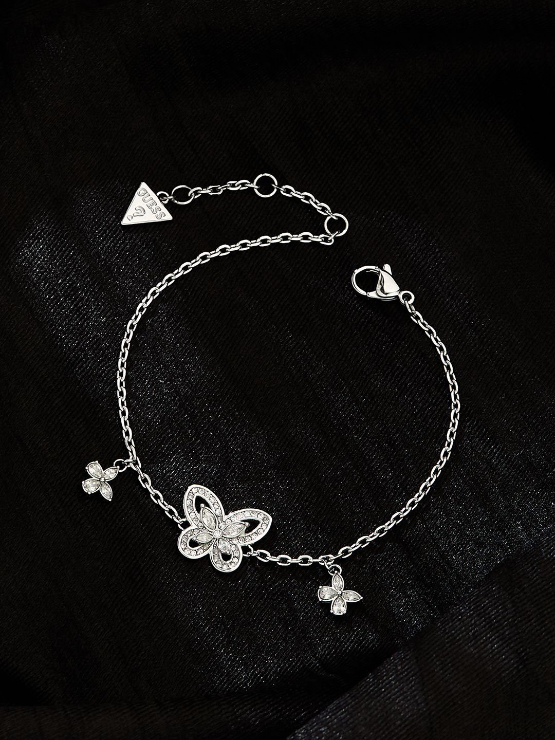 Guess Women Lily Silver-Plated Stainless Steel Bracelet