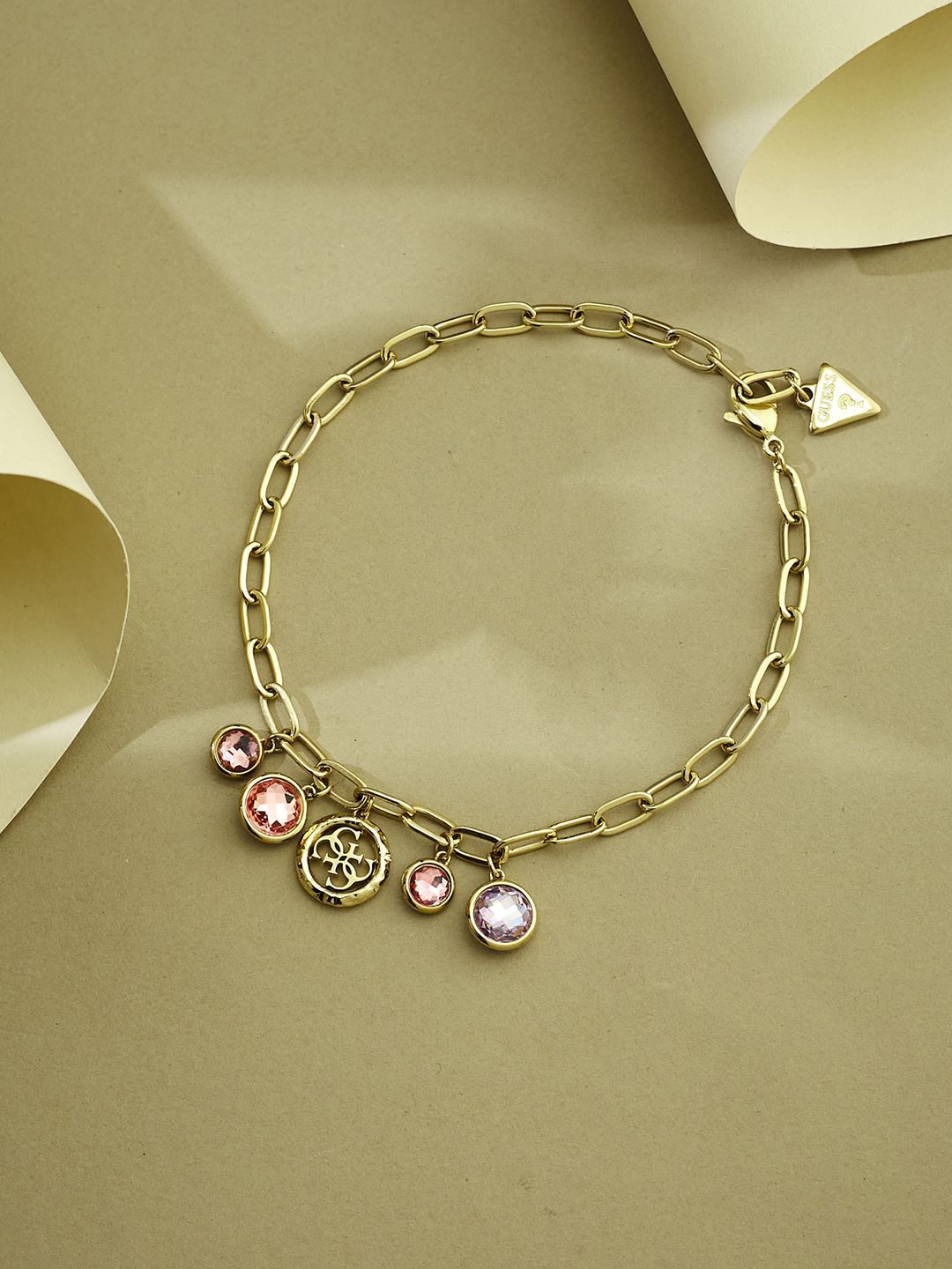 Guess Women Petra Gold-Plated Stainless Steel Bracelet