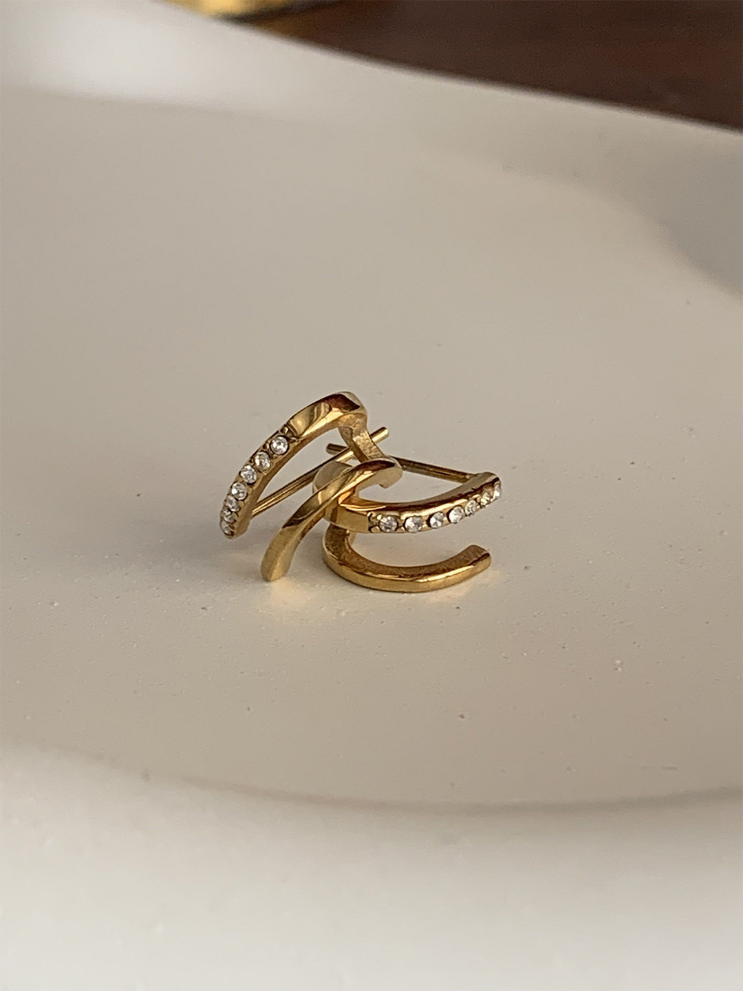 Amossh Norah 18k Gold Plated Waterproof Earrings