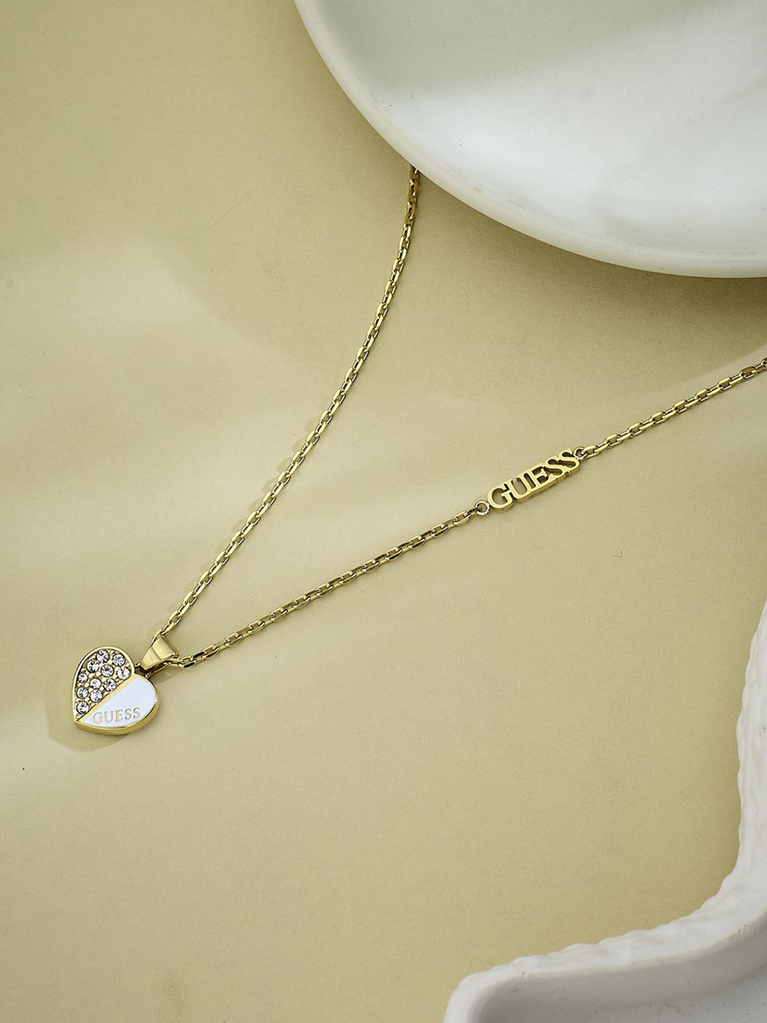 GUESS Women Gold-Plated Stainless Steel Necklace