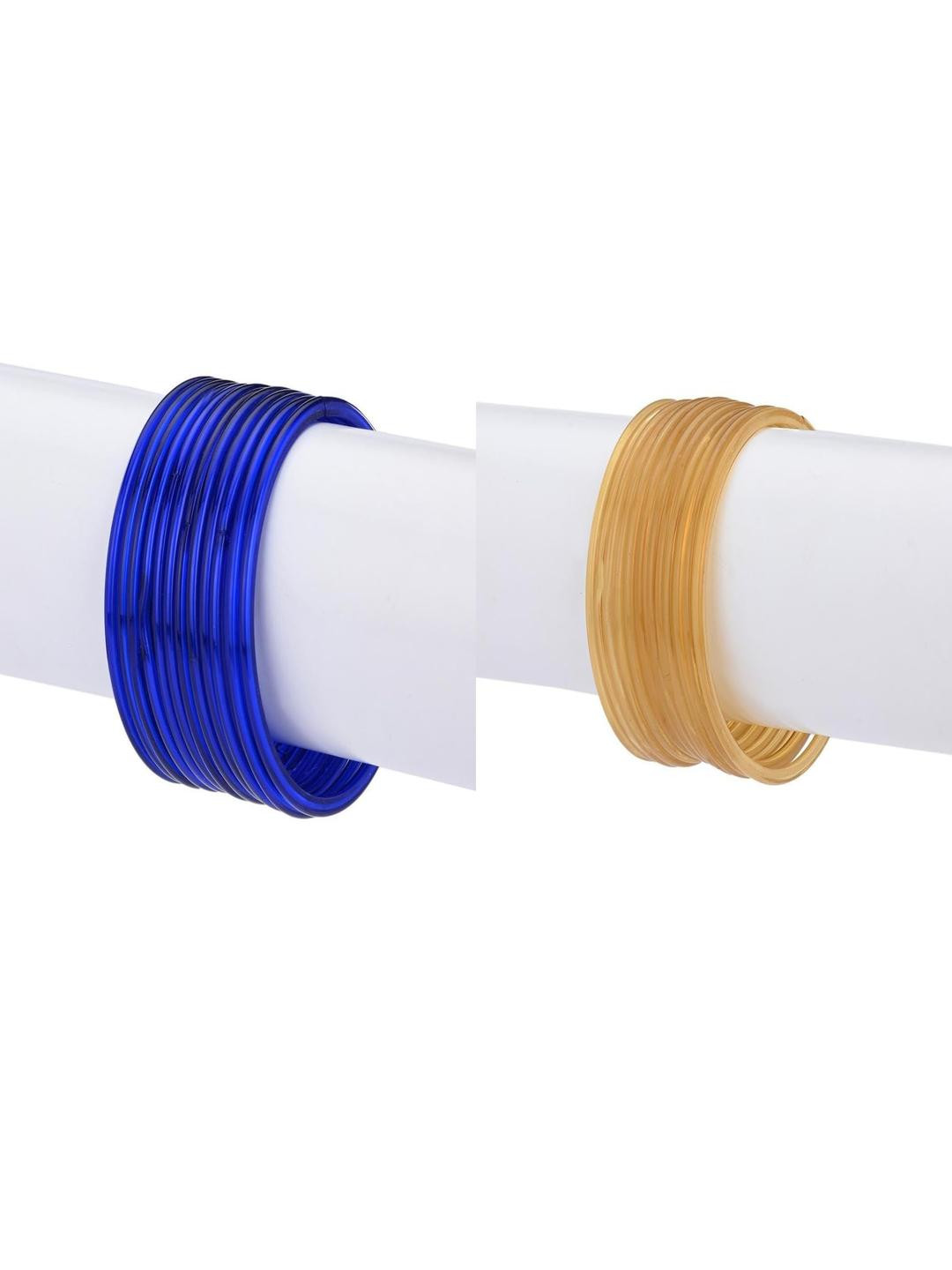 1ST TIME Set of 24 Plain Glass Bangle