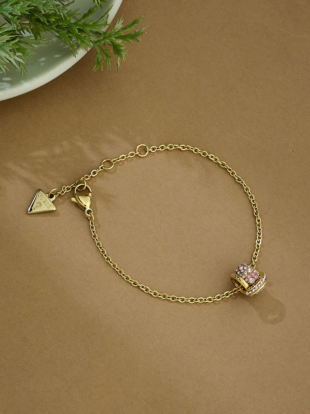 GUESS Women Gold-Plated Stainless Steel Bracelet