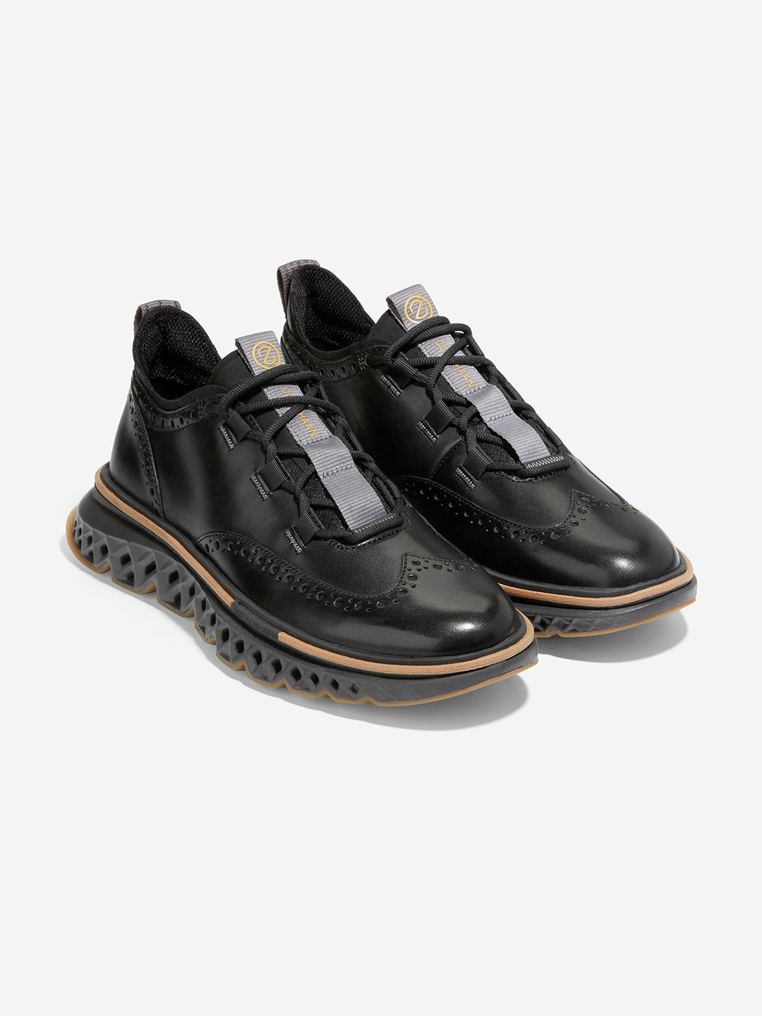 Cole Haan Men 5.ZEROGRAND WING OX Black Sneakers