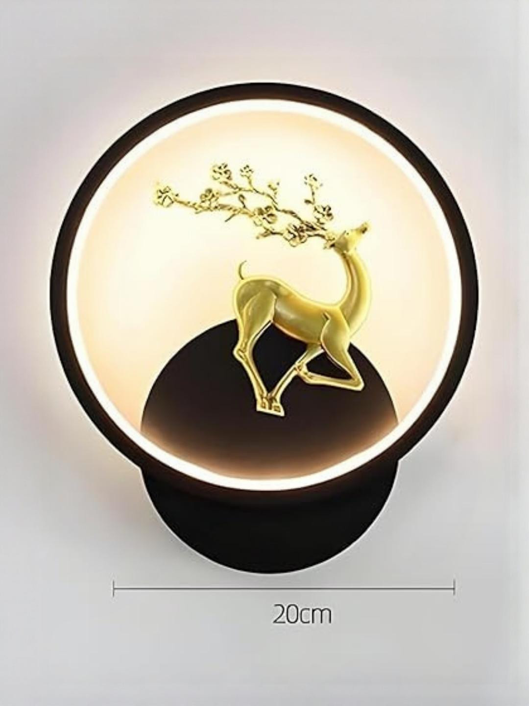 HomesElite Indoor Wall Lamp with Artistic Circle Deer Design