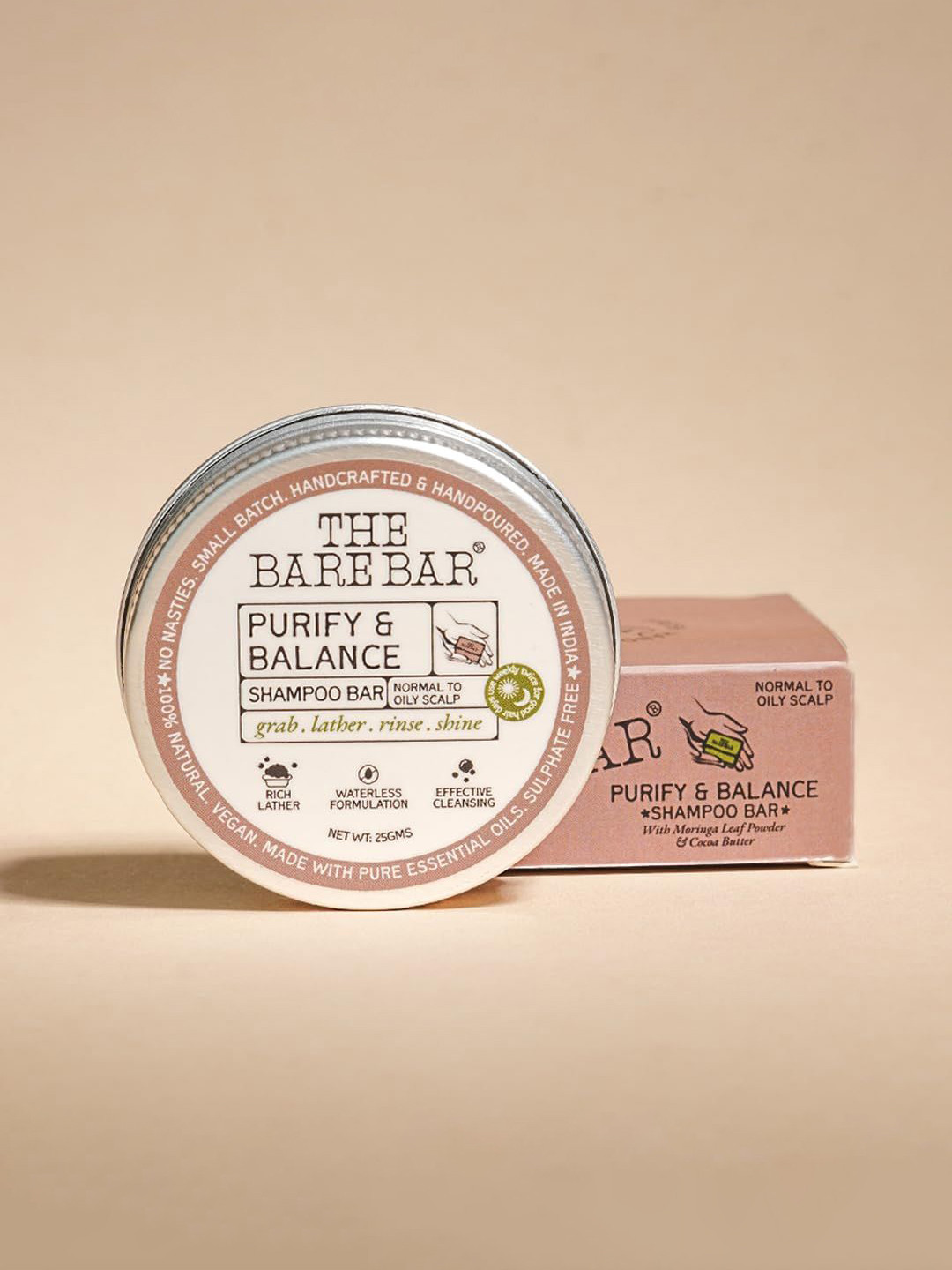 The Bare Bar Purify & Balance Shampoo Bar - 25 g