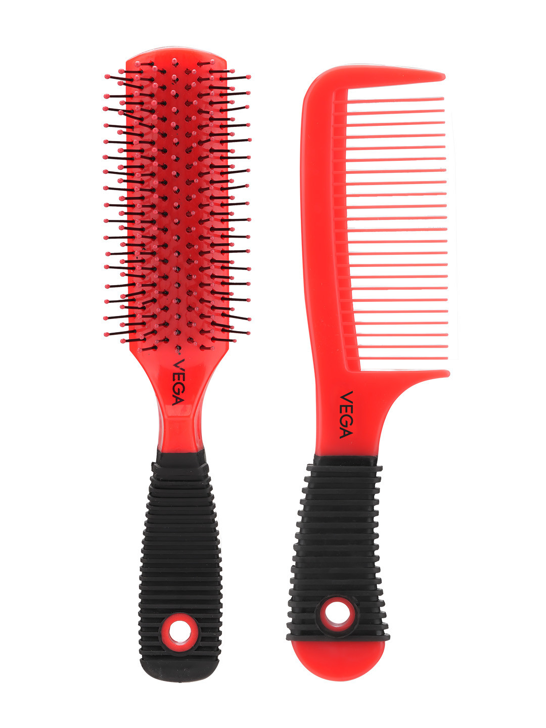 VEGA Flat Brush & Comb Hair Grooming Set - HBCS-02