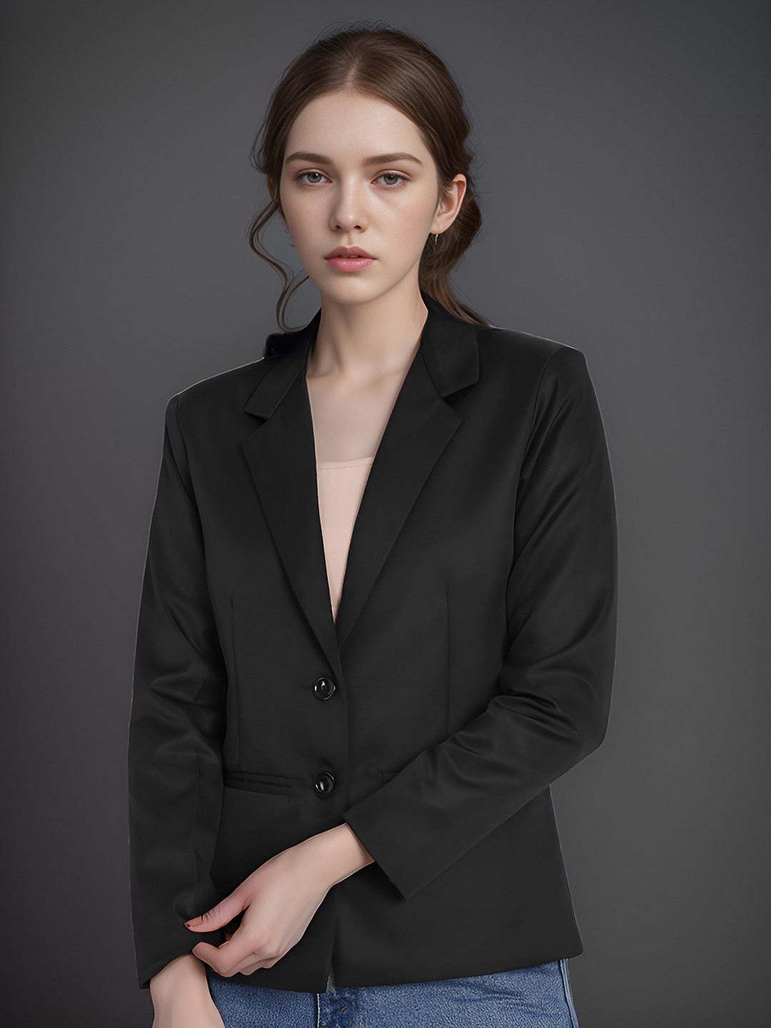 Rocksy Comfort Fit Single Breasted Blazer